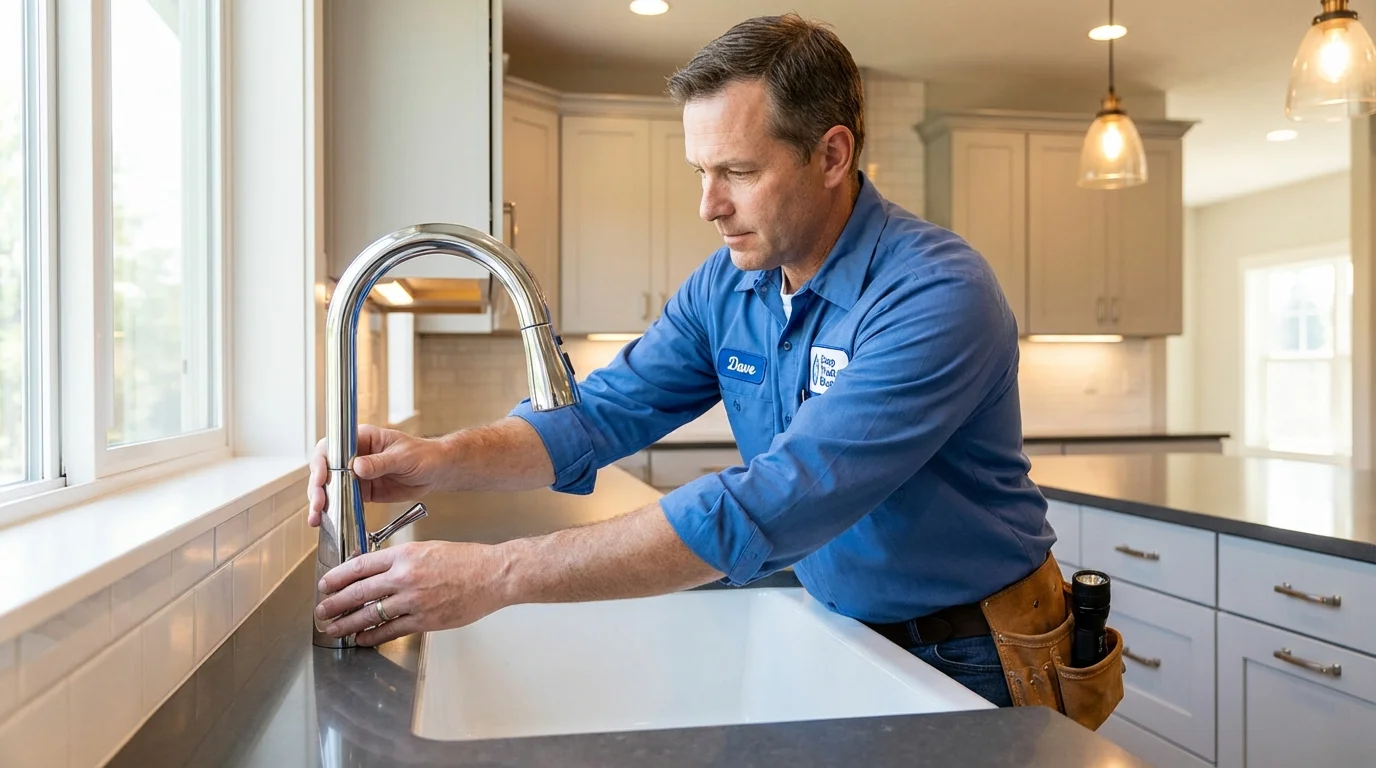Kitchen faucet installation by Johns Plumbing LLC in Rockmart